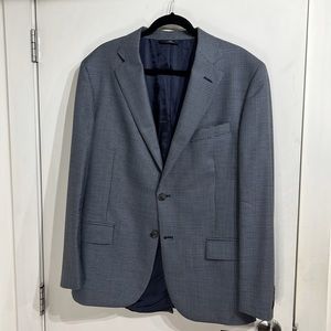 Brooks Brothers “346” blazer houndstooth blue tone on tone.